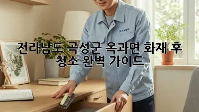 전라남도 곡성군 옥과면 화재 후 청소 완벽 가이드